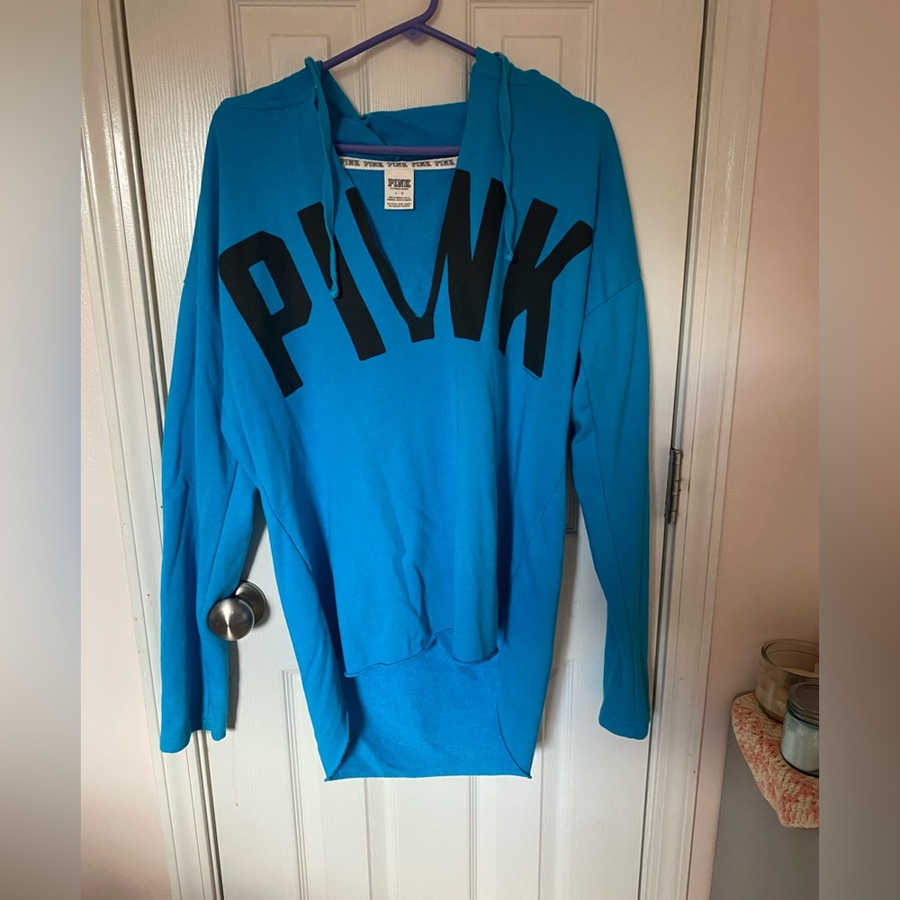 Victoria’s Secret PINK blue hoodie size large